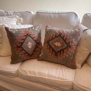 Two western pottery barn pillows